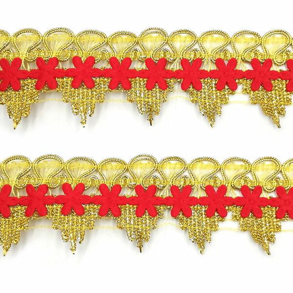galao metalizado 40mm douradovermelho